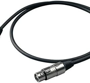 Proel BULK250LU15 - Cavo Professionale Bilanciato per Microfono con connessioni presa volante Cannon XLR 3F Femmina a spina volante Cannon XLR 3P Maschio (15mt)