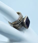 Anello argento ametista viola "Glamour"