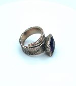 Anello argento ametista viola "Glamour"