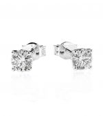 orecchini punto luce argento