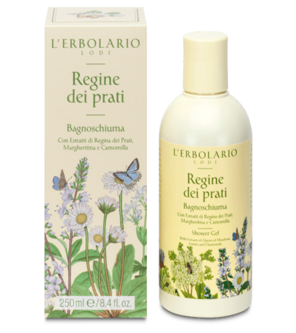 regina dei prati bagnoschiuma