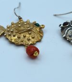 Orecchini argento e bronzo "Pesce palla"