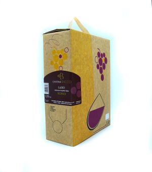 Vino rosso cantina Bacco Bag-in-box da 3 lt. Vol. 12,50%