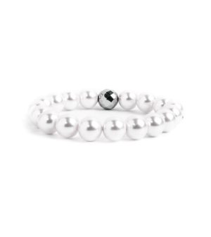 bracciale perle sintetiche 10mm