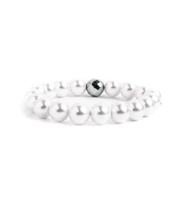 bracciale perle sintetiche 10mm