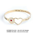 Bracciale rigido albero della vita dorato