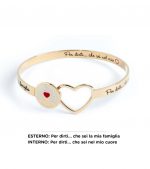 Bracciale rigido albero della vita dorato