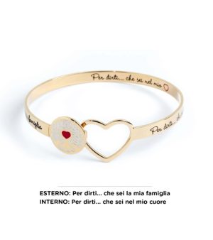 Bracciale rigido albero della vita dorato