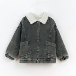 Giubbino jeans teddy