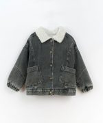 Giubbino jeans teddy
