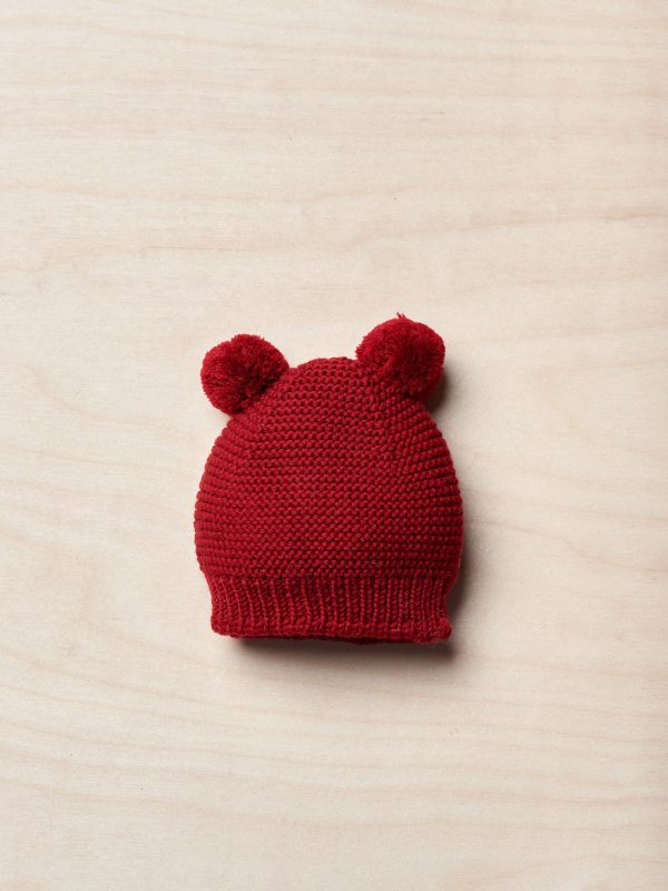 Berretto lana due pom pom