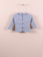Cardigan filo azzurro