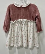 vestito floreale ciniglia