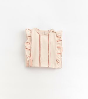 t-shirt rosa righe