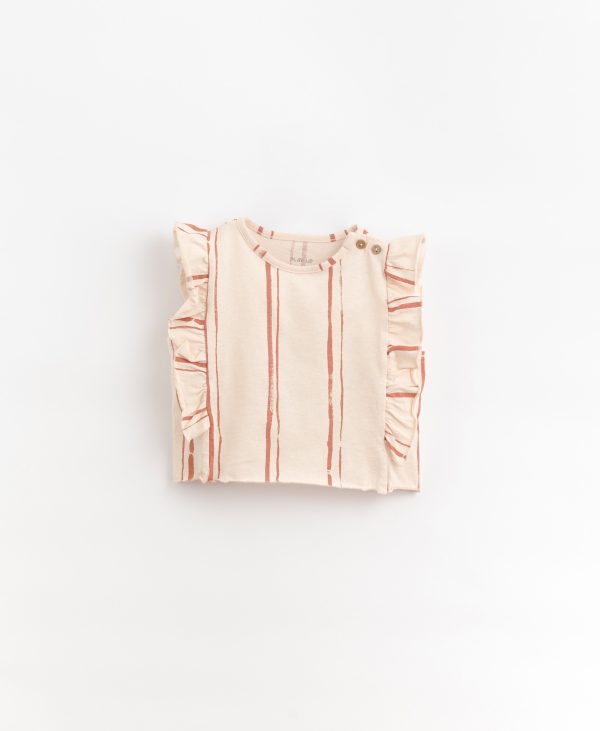 t-shirt rosa righe