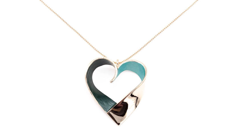 regalo per ragazze collana a cuore bigiotteria